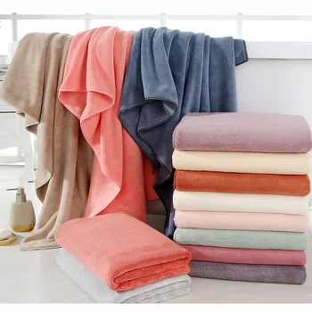 

70*140cm Coral Velvet Absorbent Bath Towels for Adults Face Towel Bath Towel Set Soft Comfortable Bathroom Towel Set