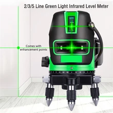 laser vert laser 360 Niveau Laser auto nivelant 360 ° Horizon et niveleur Laser rotatif vertical 2/3/5 lignes outil de mesure rotatif à faisceau Laser