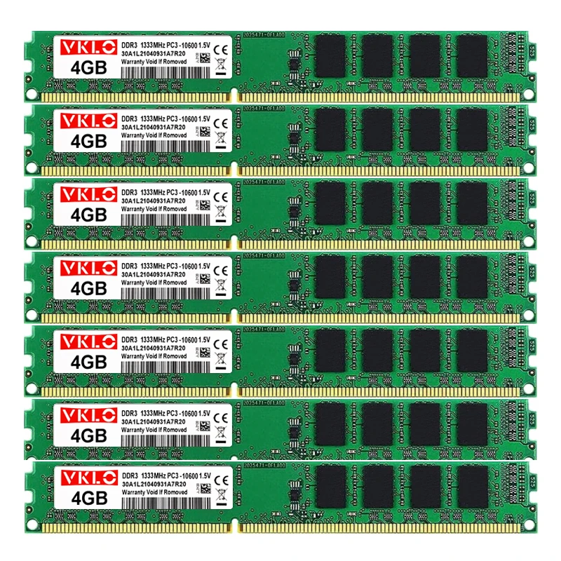 DDR3 50X4GB Оперативная память комплект 1333 МГц 1600 PC3-12800 без кода коррекции ошибок CL9 CL11