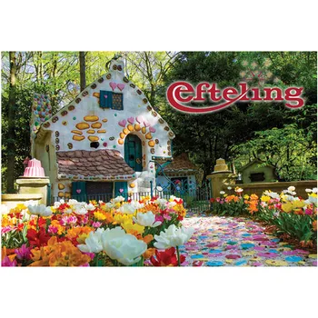 

5D DIY Diamond Painting Efteling theme park Mushroom house scenery Cross Stitch Needlework Home decorations