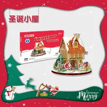 North Figure – Puzzle de noël pour enfants, cadeau de noël, commerce extérieur, 3D, jouets créatifs en papier