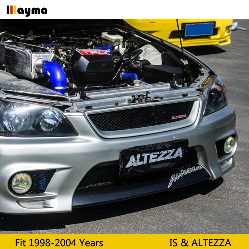 Без логотипа стекловолокно передний бампер решетка для Toyota altezza AS200 AS300 RS200 для Lexus IS200 IS300 FRP матовый черный грунт гриль