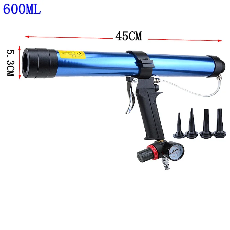 

Pneumatic Caulking Gun 600ml cartridge gun paint & decorating Glass Glue Air Rubber Guns Tools sealant finishing tools
