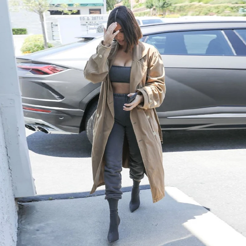 

XLLAIS Good Quality Gray Two Piece Sets Women Strapless Tight Tank Tops High Waist Cargo Pants Matching Sets Thick Outfit