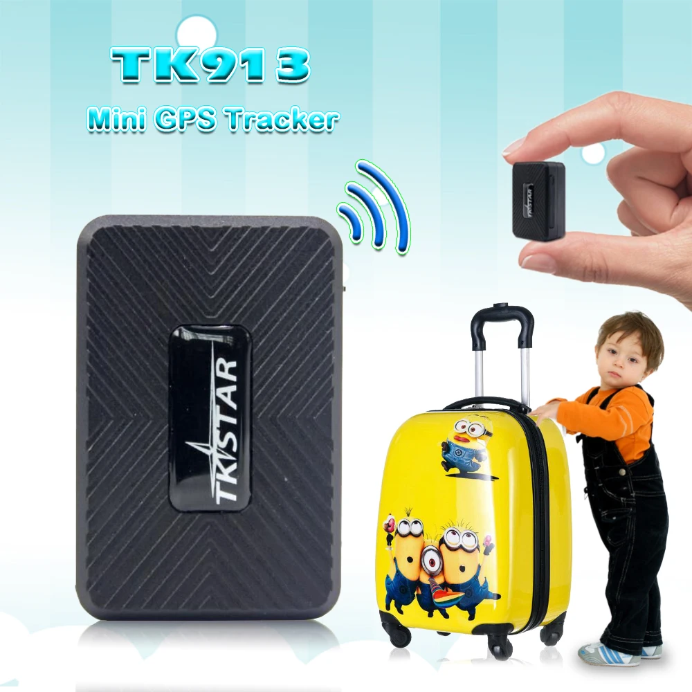 

MINI Portable GPS Tracker TK913 1500mAh Powerful Magnet Vehicle Tracking Device TKSTAR Free APP With History Route Playback