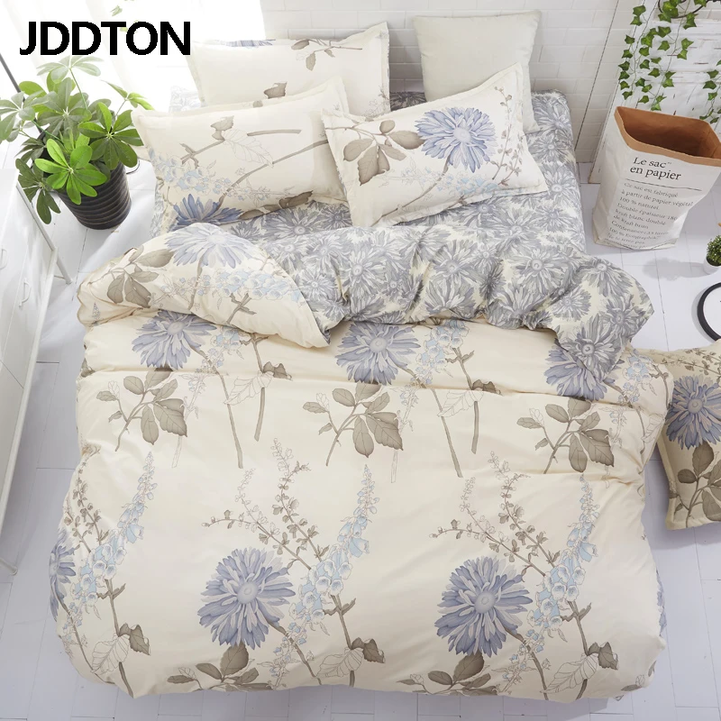 

JDDTON Classic Fashion Double sided Useful Bed Sheet Set Simple Style Bedding Set Quilt Cover Pillowcase Duvet Cover Set BE046