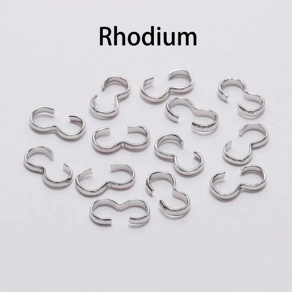 Gold Jewelry Making Connectors – 100-Piece Set of DIY Bracelet Charms and Metal Findings Accessories