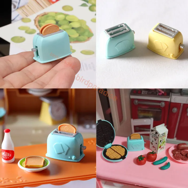 1:12 Scale Miniature Toaster Bread Dollhouse Food Kitchen Accessories 