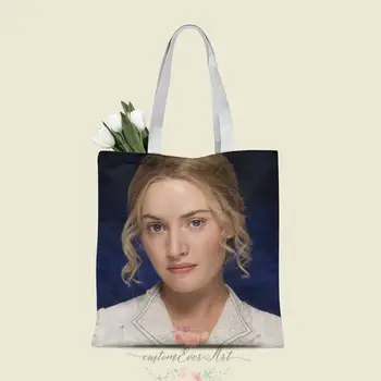 

Kate Winslet tote bag custom canvas tote bags for women for teacher Birthday Bags Gift Bag personalized gifts