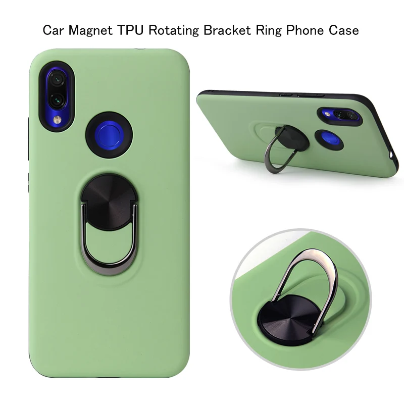 

Car Phone Protection Case For Xiaomi Redmi 7 7A Note 7 Pro TPU Rotating Bracket Ring For Xiaomi CC9 9T K20 Pro Cover