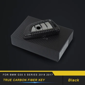 

True carbon fiber key cover cap key case accessories for BMW G30 5 series 2018 2017 18 X3 G01