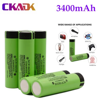 

2020 NEW 100% Original 18650 battery NCR18650B 3.7v 3400mah 18650 rechargeable lithium battery for flashlight batteries
