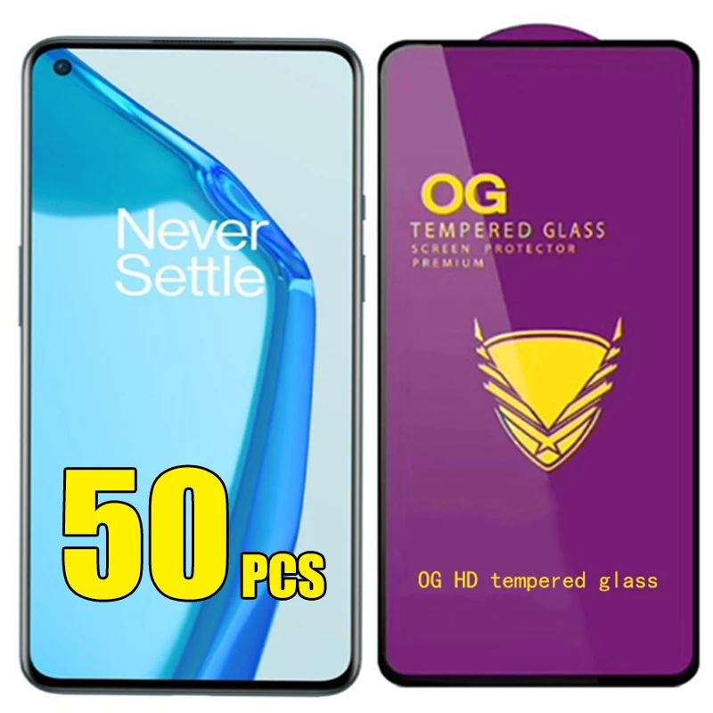 50pcs OG Tempered Glass Full Cover Coverage Screen Protector Film Guard For Samsung Galaxy E02 E62 F02 F12 F12S F22 F42 F52 F62 | Мобильные