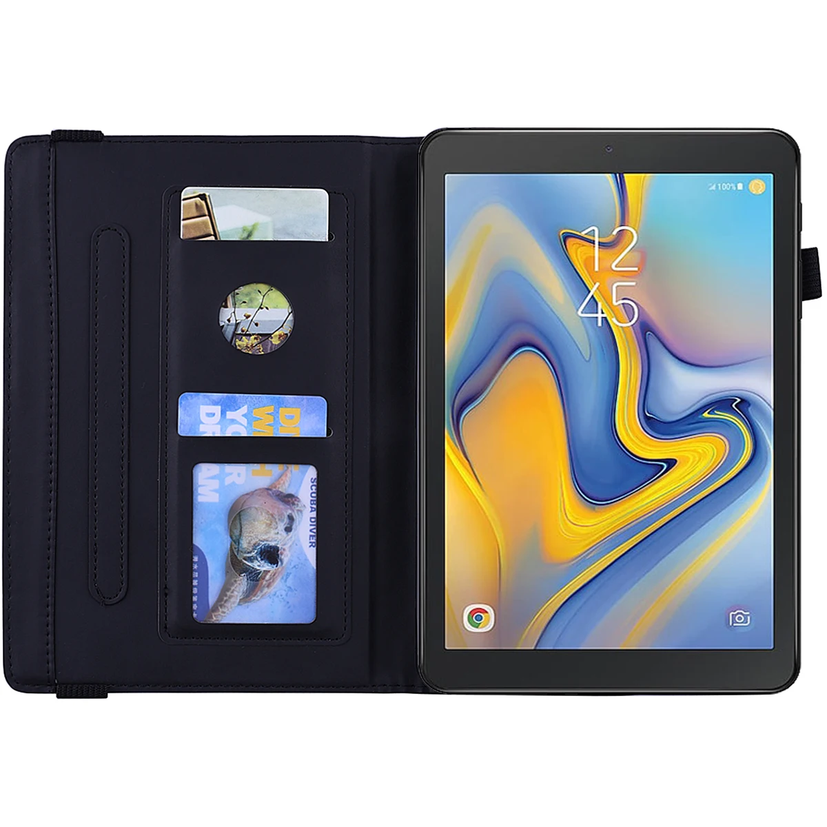 Luxurious Embossed Leather Tablet Cover for 8.0 Inch Tablets + Bonus Gift
