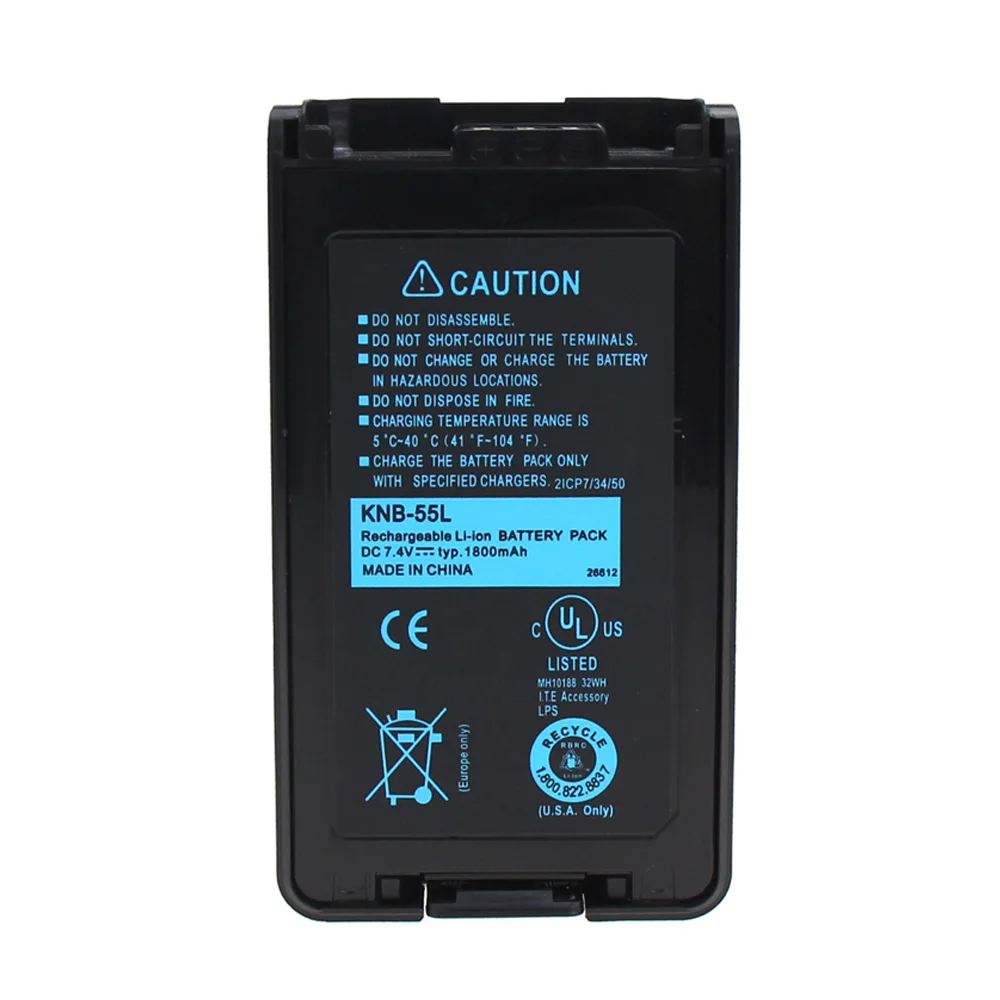 2x Pack-KNB-35L Батарея Замена(2000 мА/ч, 7,4 В, li-ion) для Kenwood TK-3360 TK-3160 TK-2170 KNB-57L TK-3173 TK-3170 NX-320