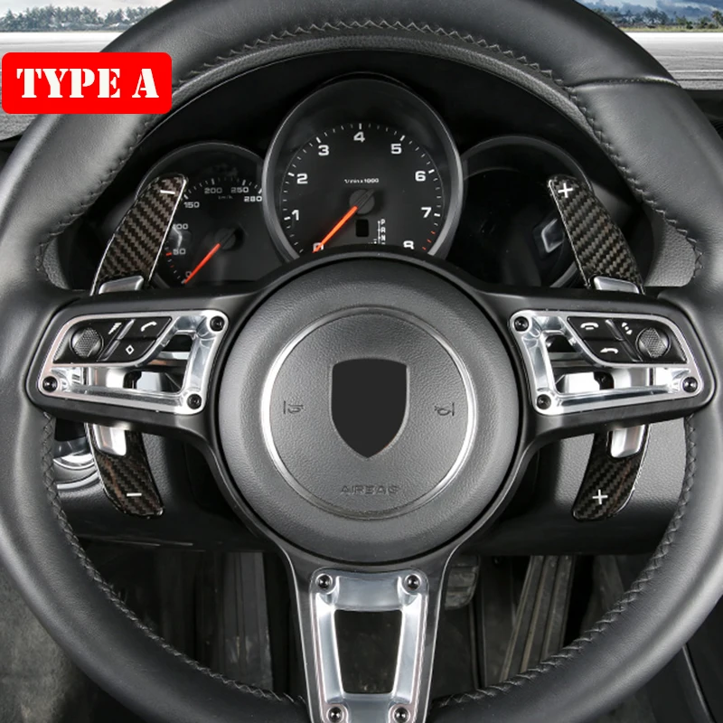 Т карбоновое рулевое колесо Paddle Shifters для Porsche Macan 718 911 997 996 Panamera Cayenne GTS 918 Spyder Boxster Car