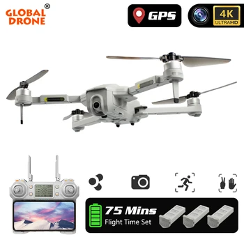 

Dron 4K GPS Drone with Camera HD Long Fly Time Follow Me Quadrocopter Toys for Kids RC FPV Mini Drone X PRO VS F11 SG906 E520S