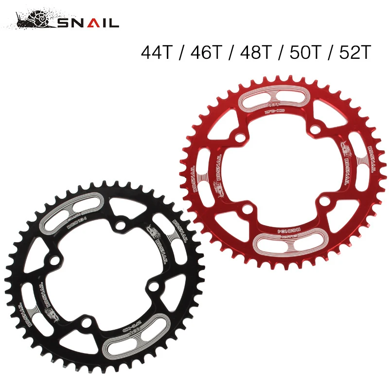 

SNAIL MTB 104BCD Crankset Narrow Wide Chainring Mountain Bike ChainWheel 44T 46T 48T 50T 52T Sprocket Plate Ultralight