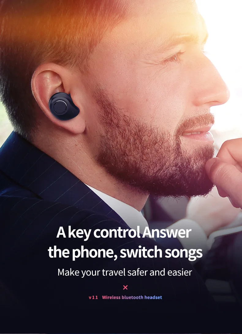 Беспроводные наушники Xiaomi Bluetooth 5,0, беспроводные наушники с отсеком для зарядки, водонепроницаемые наушники для телефонов, спортивные наушники
