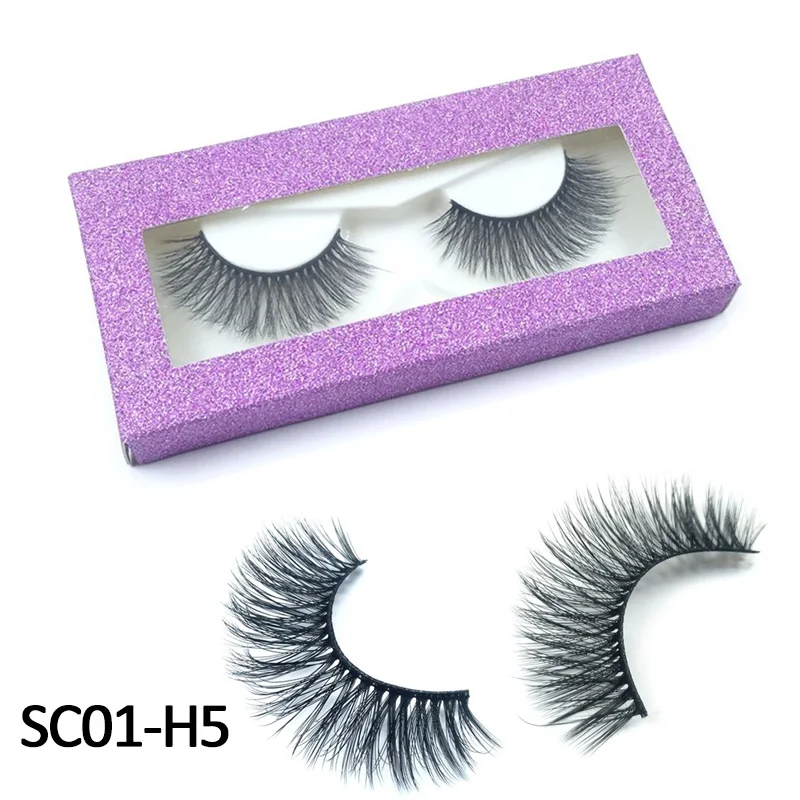 5Thick Fluffy Lashes False Eyelashes Criss-cross Long Dramatic High Volume Eyelash Extension makeup Tools Eyelashes