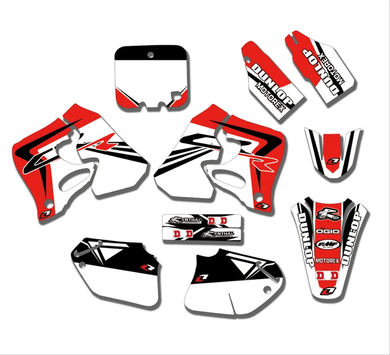 Color 3 CR125R 1995-1997 полный командный обтекатель графические наклейки Наклейка на заказ для CR250R 2005-2006 персонифицированный деко Комплект CR125 CR250 - Цвет: Color 3