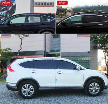 

ABS Chrome Window Visor Vent Shades Sun Rain Guard accessories for Honda C-RV URV X-RV VEZEL 2012-2016-2018 2019 car styling