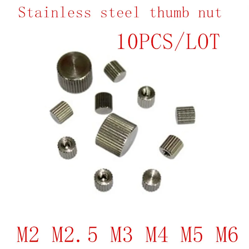 Details about   Leveling Knurled Thumb Nuts  Carbon Steel Zinc/Ni-Plated M2 M2.5 M3 M4 M5 M6 