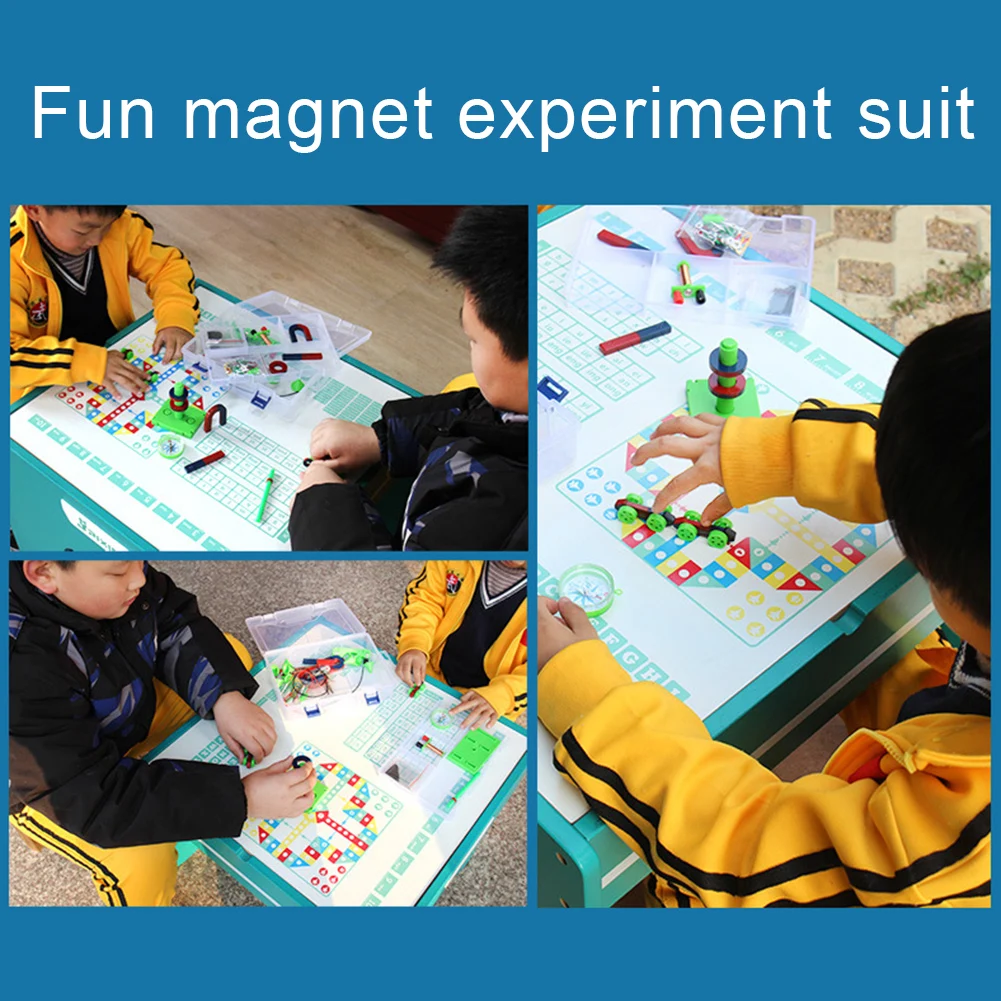 DIY Bar Ring Hufeisen Kompass Magnete Set grundlegende Physik Science Toys DFRS 