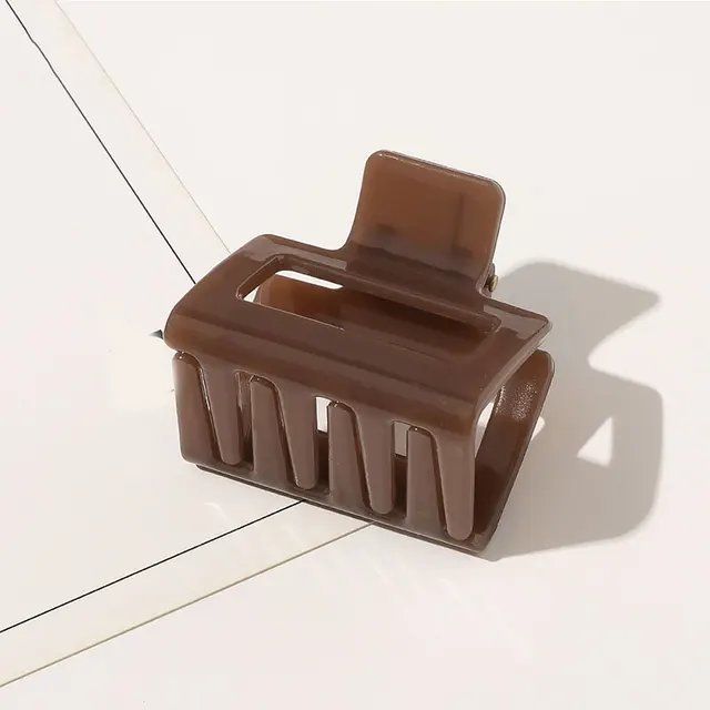 Transparent Hair Claws Crab Solid Color Acrylic Barrette Vintage Hair Clip Simple Elegant Hair Accessories Ponytail Clip Crabs 31