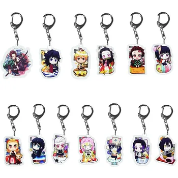

Anime Demon Slayer Keychains Brinco Blade Of Ghost Key Chains Choker Kamado Tanjirou Same Jewelry Fans brelok Gift Keyrings 2020