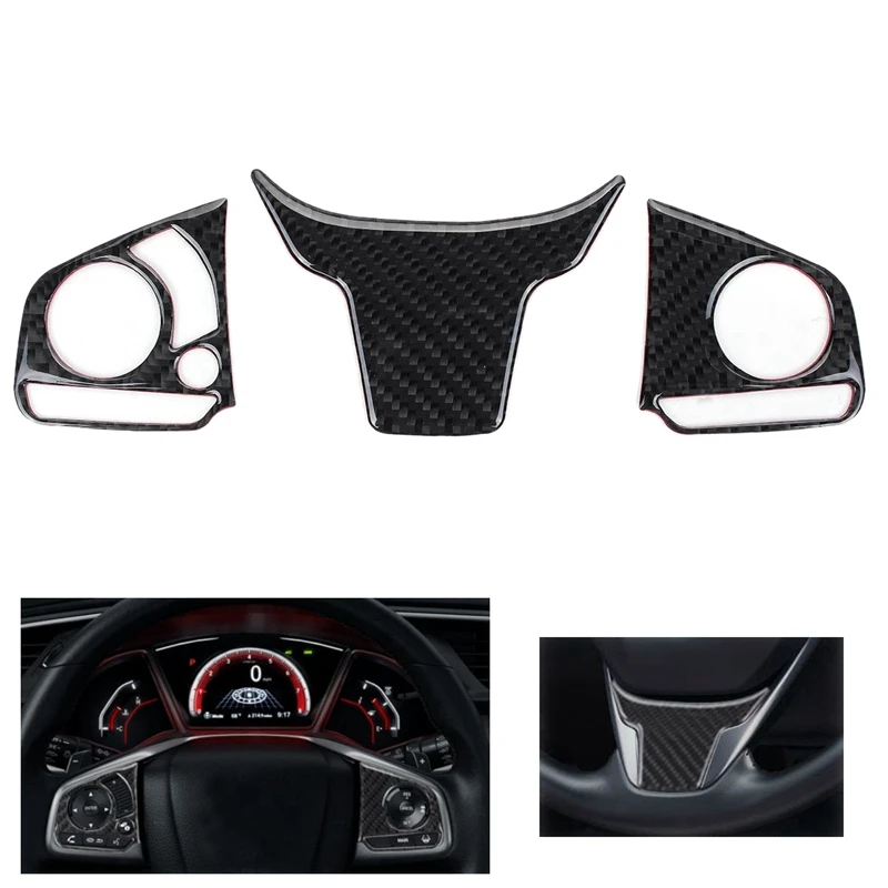3 шт. кнопочный переключатель рулевого колеса панель Крышка для Honda Civic 2016 2019 & 1x ESC