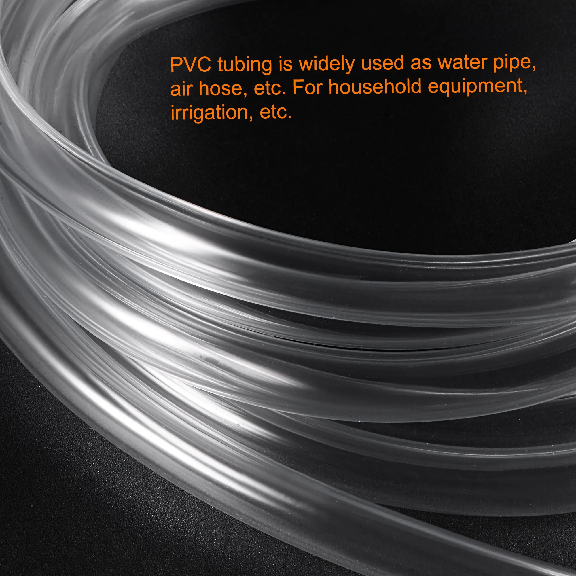 Uxcell 1pcs 1.5/2/2.5/3/4/5M Transparent PVC Plastic Hoses High Quality Water Pump Tube 1-10mm Inner Diameter Clear Vinyl Tubing plumbing hose water pipe plumbing supply hose pvc plastic hoses