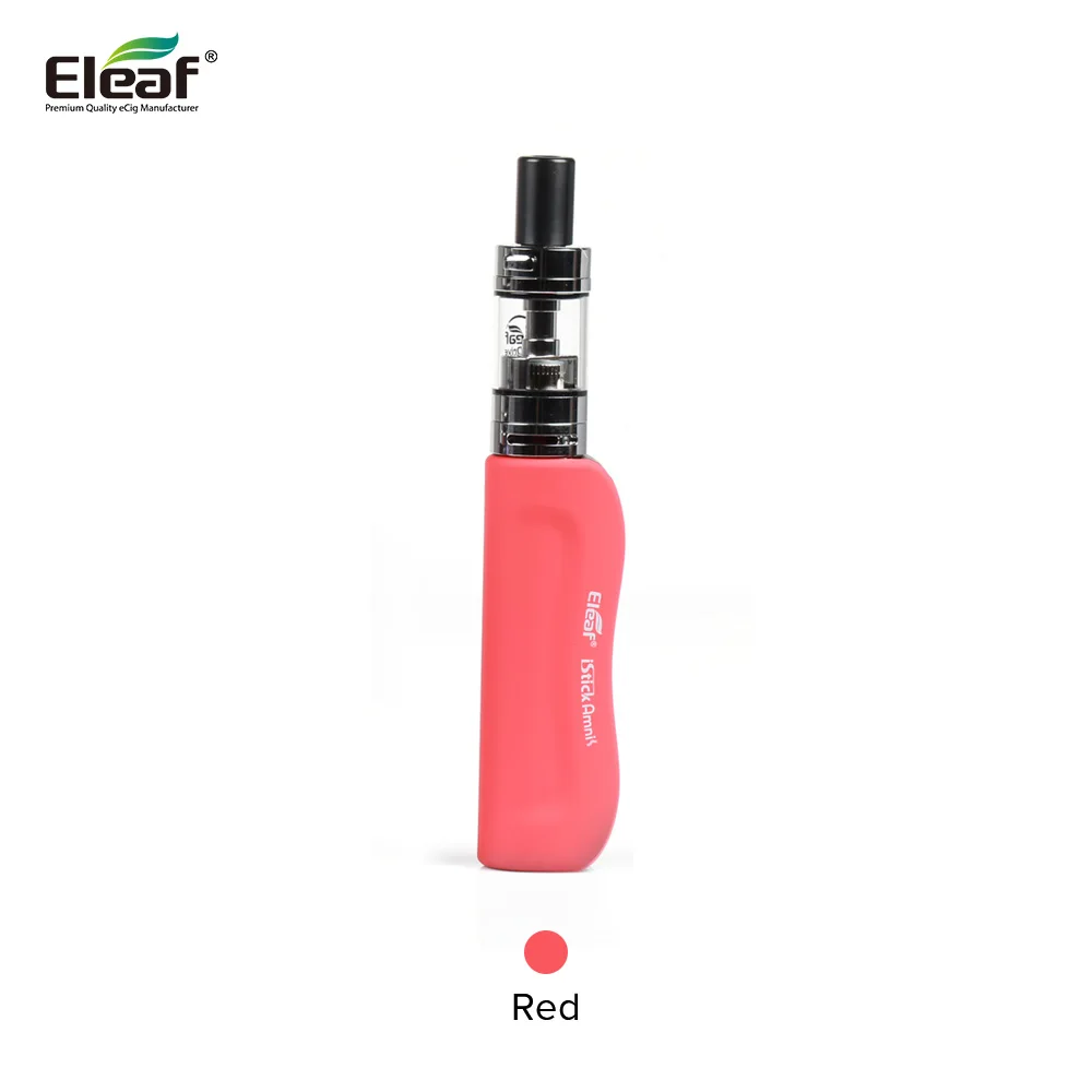 Eleaf iStick Amnis электронная сигарета с 2 мл GS диск распылитель RTA Танк Vape 900 мАч встроенный аккумулятор мод испаритель - Цвет: Красный