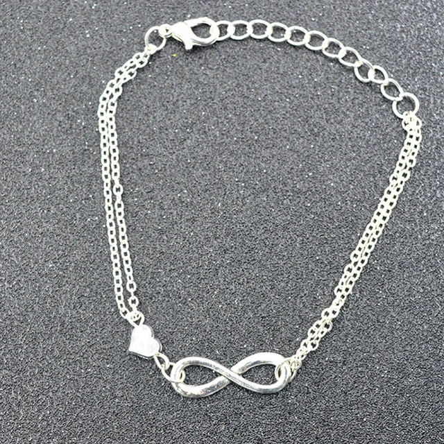 LUOKIFUR Couples Matching Infinity Heart Wish Bracelet, hand made Bracelet  Valentine's Day Gift for Girls Mom Daughter Birthday Jewelry (Infinite 8) :  Amazon.co.uk: Fashion