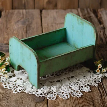 

Photo Background Cute Posing Newborn Baby Photography Bed Multifunctional Gift Wooden Props Detachable Portable Small Decorative