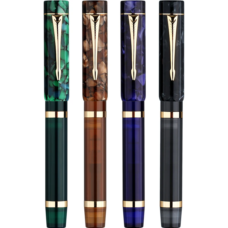 Majohn M700 Resin Fountain Pen No. 6 BOCK Nib Fine Size 0.5mm with Converter Germany Imported Golden Clip Beautiful Writing Pen xtr111aidgqr xtr111 silk screen ccb msop10 new original imported converter chip ic