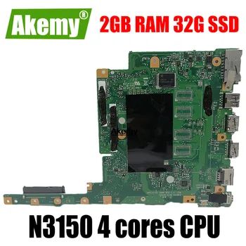 

E402SA Laptop Motherboard For Asus Suitable for 15" laptops E402SA E402S Mianboard W/(N3150 4 cores CPU+2GB RAM+ 32G SSD)Test Ok