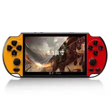 

X7 PLUS 5.1-inch PSP game machine retro mini arcade FC red and white machine supports GBA arcade