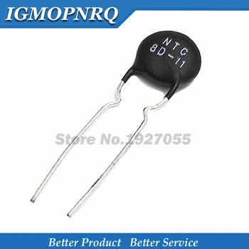 

10pcs 8D-11 NTC Thermistor Resistor NTC 8D-11 Thermal Resistor NEW