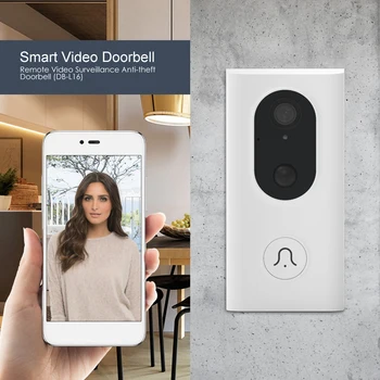 

Home Smart WiFi Video Doorbell Voice Intercom PIR Human Induction Jingle Bell Camera Visual Night Vision Door Bell
