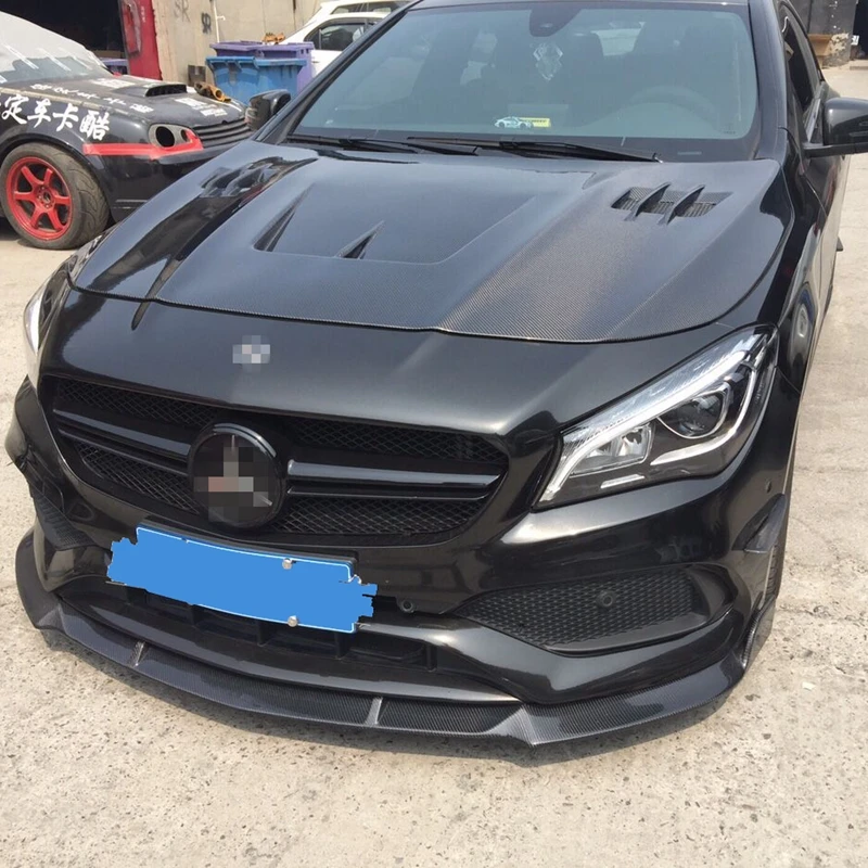 Для Mercedes-Benz CLA W117 CLA200 CLA180 CLA250- автомобиль ABS передний спойлер авто диффузор Бампер протектор украшения