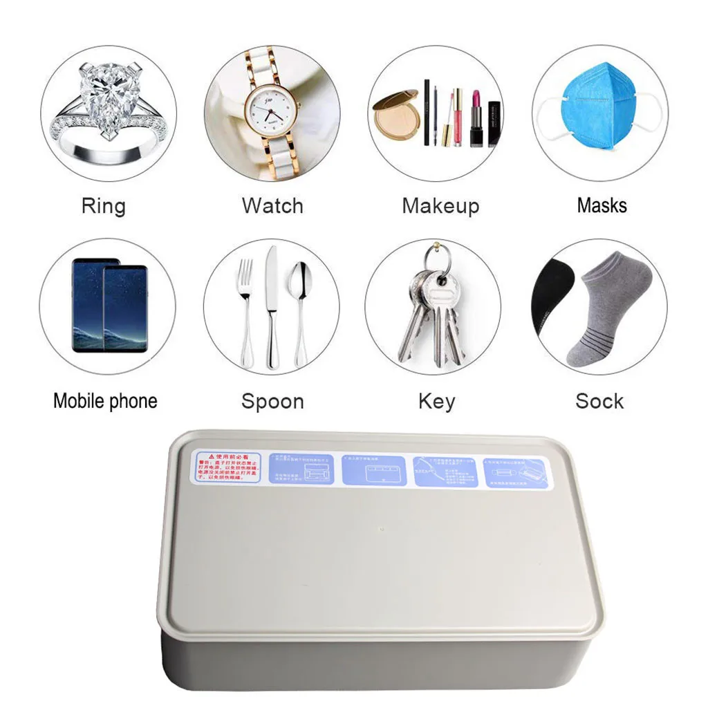 

UV Sterilizer Box Toothbrush Cell Phones Mask Comestic Tool Disinfection Rechargeable Ultraviolet Sterilizer Light Tube 2020