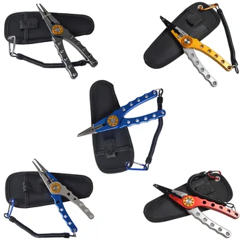 

Multi-Function Stainless Steel Pliers Scissors Fishing Line Cutter Remove the hook Equipment Fishing Tool