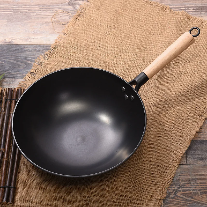 

Traditional Cast-iron Really Stainless Frying Pan Cyclone Energy Saving Wang Chun Iron Liquid Iron Casting Top Grade Physics Non