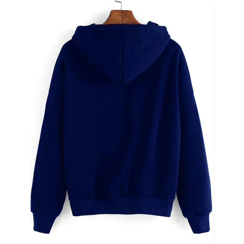 Hoodies Women Sweatshirts Large Size Leisure Printed Long Sleeve Casual Pullover Clothes Soft Cotton Korean Style Ladies 820