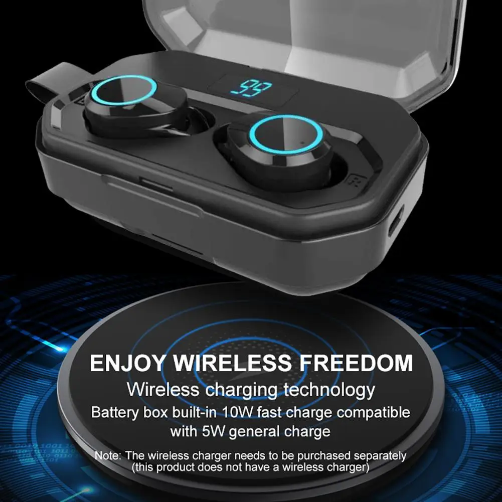 Беспроводные стереонаушники X6 Pro TWS Bluetooth 5 0 3D Hi Fi водонепроницаемые мини наушники