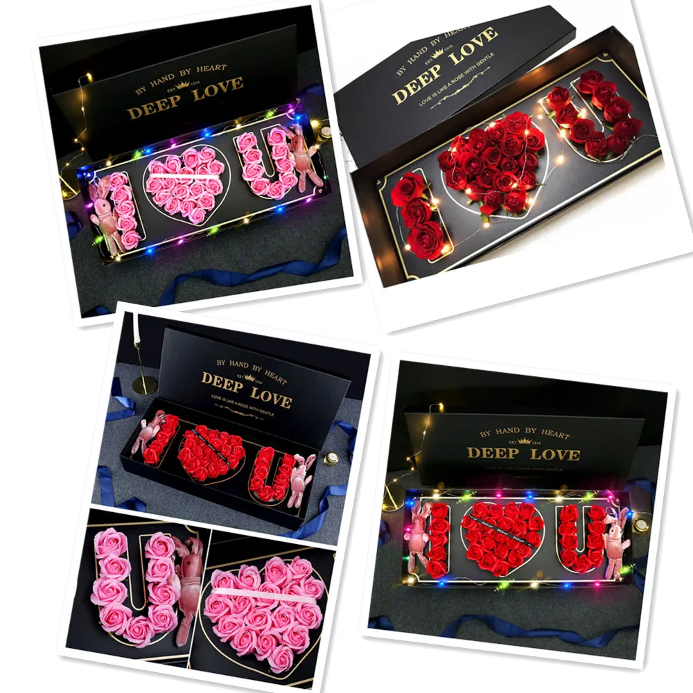 10pc Valentines Day I Love U Box Gift 2022 San Saint Valentin Lingerie  Gnomes Women Set Decoration Teddy Bear Jewelry Girl Lover - AliExpress