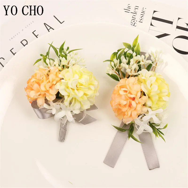 Beautifully Handmade Yellow//White// Wedding Buttonholes Gents//Ladies