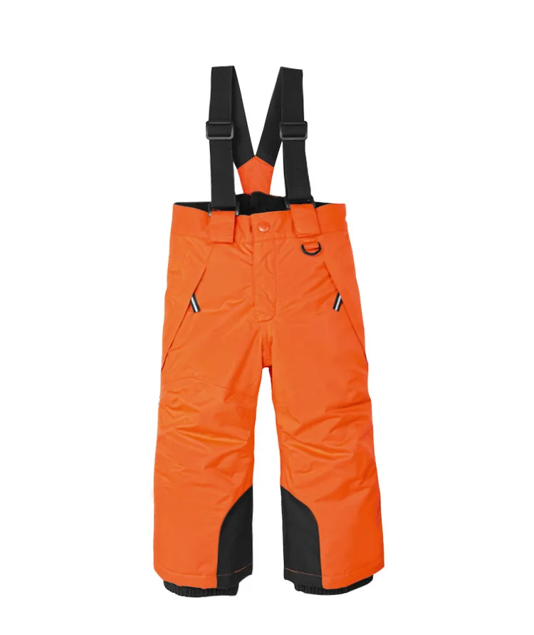 Зимние лыжные штаны для маленьких мальчиков, флисовые ветрозащитные детские комбинезоны для девочек, плотные детские зимние комбинезоны, водонепроницаемые спортивные штаны