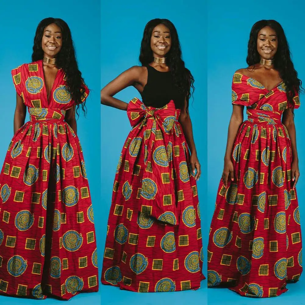 Vestido largo africano a la moda para ropa Africana Maxi con estampado tradicional Dashiki, Bazin de encaje fiesta informal, 2021|Ropa africana| -